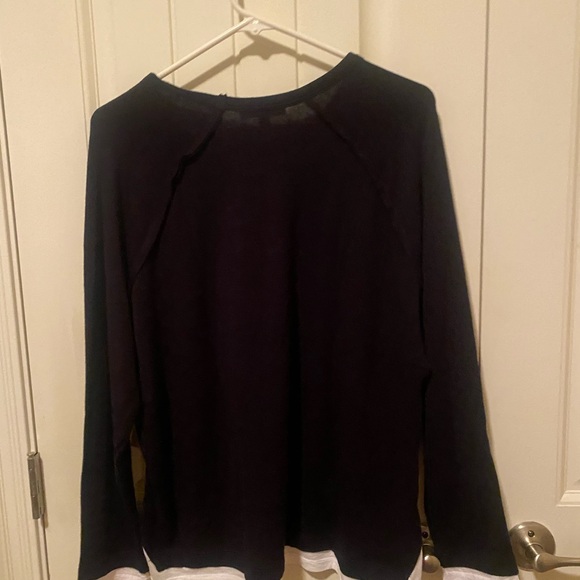 Design History Black and White Long Sleeve Top-Size XL - Picture 2 of 4